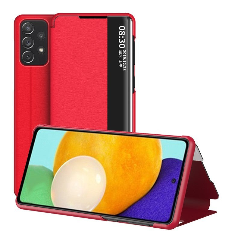 Smart Case For Samsung Galaxy A32 5G Cover Flip Leather Shockproof Window View Smart Case For Samsung Galaxy A32 5G Cover Flip Leather Shockproof Window View